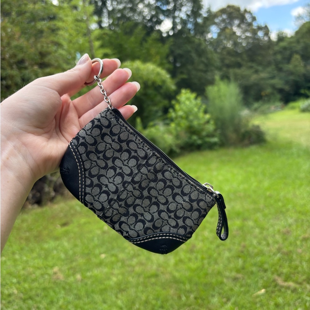 SOLD Coach y2k coin pouch with key ring